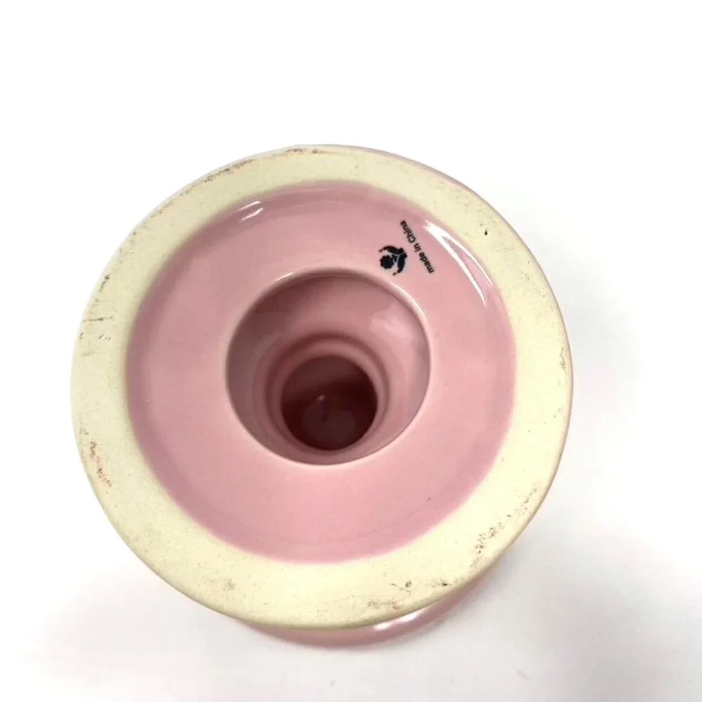 Target Ceramic Iridescent Pedestal Dish Candy Decor Pink Yellow